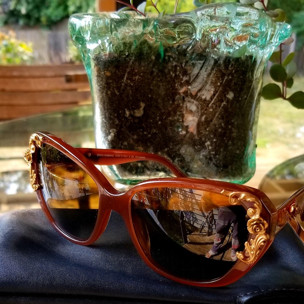 DOLCE & GABBANA BAROQUE POLORIZED SUNGLASSES LMTD